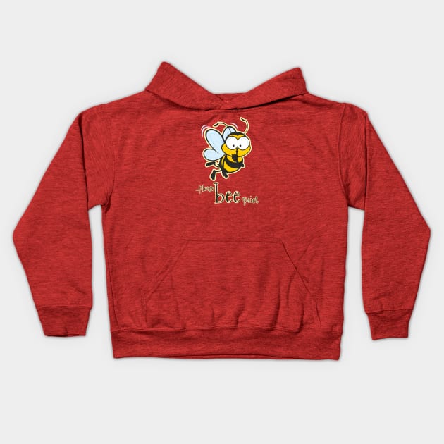 Please Bee Quiet...Honey Kids Hoodie by Jamie Lee Art